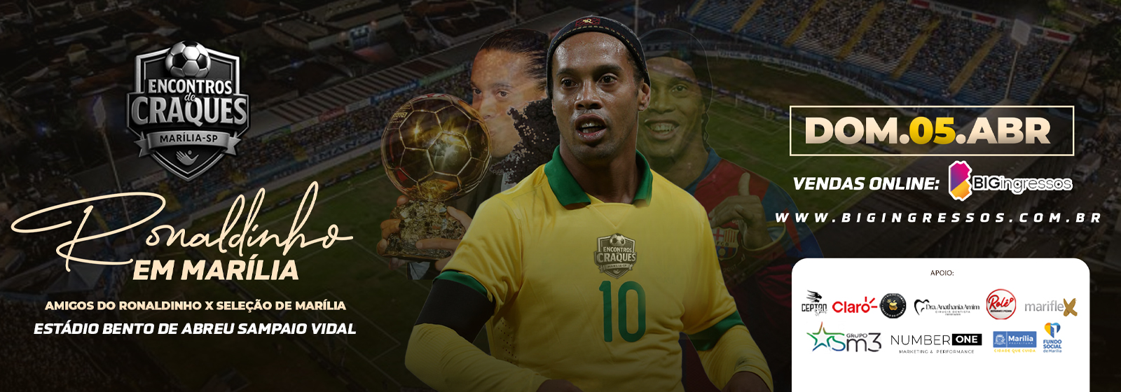 ENCONTRO DE CRAQUES - RONALDINHO EM MARÍLIA